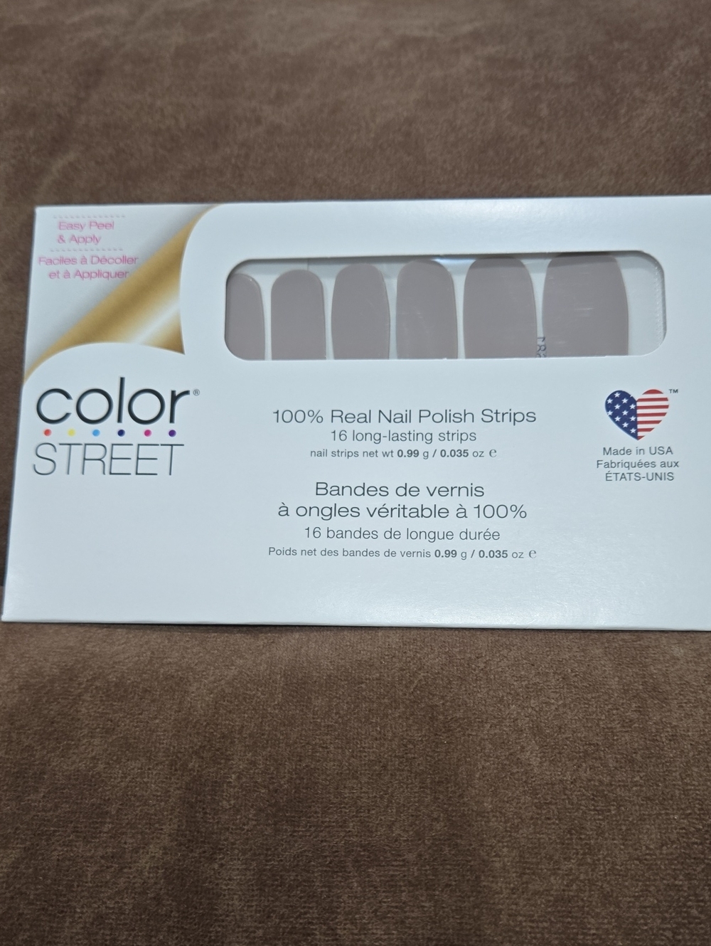 Color Street Beige Nude Nail Polish Strips